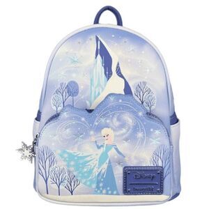 Loungefly Disney Frozen Elsa castle with Olaf Mini Backpack